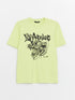 LC Waikiki Crew Neck Short Sleeve Printed Combed Cotton Men's T-shirt